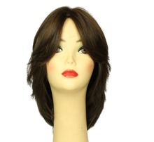Load image into Gallery viewer, Olivia Dark Brown With Brown Highlights Skin Top Size M Pre-Cut