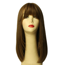 Load image into Gallery viewer, Pre-cut Rina Light Brown With Warm Blonde Highlights Multi-Directional Skin Top Size M