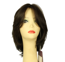 Load image into Gallery viewer, Olivia Dark Brown With Brown Highlights Multi-Directional Skin Top Size M Pre-Cut