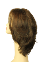 Load image into Gallery viewer, Shlomit Medium Brown with red highlights  SKIN TOP SIZE M PRE-CUT
