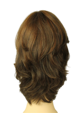 Load image into Gallery viewer, Shlomit Medium Brown with red highlights  SKIN TOP SIZE M PRE-CUT