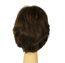 Load image into Gallery viewer, Linda Dark Brown With Warm Highlights Multi-Directional Skin Top Size L PRE-CUT