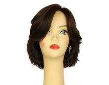 Load image into Gallery viewer, Dorothy Dark Brown With Auburn Highlights Multi-Directional Skin Top Size M Pre-Cut