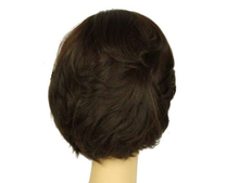 Load image into Gallery viewer, Dorothy Dark Brown With Auburn Highlights Multi-Directional Skin Top Size M Pre-Cut