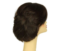 Load image into Gallery viewer, Dorothy Dark Brown With Auburn Highlights Multi-Directional Skin Top Size M Pre-Cut