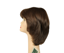 Load image into Gallery viewer, Shlomit Medium Brown With Highlights Skin Top Size S Pre-Cut