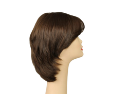 Load image into Gallery viewer, Shlomit Medium Brown With Highlights Skin Top Size S Pre-Cut