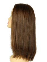 Load image into Gallery viewer, Riva MEDIUM BROWN WITH BLONDE HIGHLIGHTS Dark Part Size L
