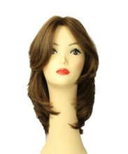 Load image into Gallery viewer, Shlomit Light Brown With Blended Lowlights And Highlights Skin Top Size L pre-cut