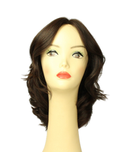 Load image into Gallery viewer, Shlomit Dark Brown With Reddish Highlights Skin Top Size m PRE-CUT