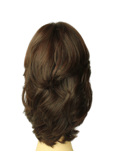 Load image into Gallery viewer, Shlomit Dark Brown With Reddish Highlights Skin Top Size L PRE-CUT