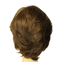 Load image into Gallery viewer, Linda Medium Brown With Blonde Highlights Skin Top Size M PRE-CUT