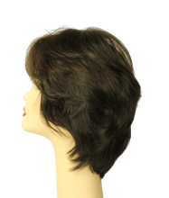 Load image into Gallery viewer, Linda Dark Brown With Brown Highlights Skin Top Size M PRE-CUT