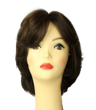 Load image into Gallery viewer, Linda Dark Brown With Brown Highlights Skin Top Size M PRE-CUT