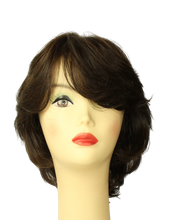 Load image into Gallery viewer, Linda Dark Brown With Brown Highlights Skin Top Size M PRE-CUT