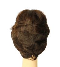 Load image into Gallery viewer, LINDA Dark Brown With Brown Highlights MULTI-DIRECTIONAL Skin Top Size S PRE-CUT