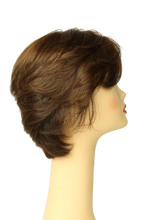 Load image into Gallery viewer, Linda Dark Brown With Highlights MULTI-DIRECTIONAL Skin Top Size S PRE-CUT