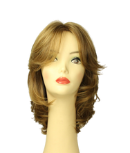 Load image into Gallery viewer, Shlomit BLONDE WITH HIGHLIGHTS MULTI-DIRECTIONAL Skin Top Size S PRE-CUT
