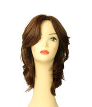 Load image into Gallery viewer, Shlomit Brown With Red Highlights Multi-Directional Skin Top Size L PRE-CUT