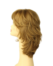 Load image into Gallery viewer, Shlomit BLONDE WITH HIGHLIGHTS MULTI-DIRECTIONAL Skin Top Size L PRE-CUT