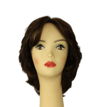 Load image into Gallery viewer, Linda  DARK BROWN WITH REDDISH HIGHLIGHTS MULTI-DIRECTIONAL Skin Top Size L PRE-CUT