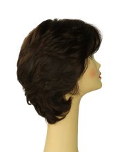 Load image into Gallery viewer, Linda  DARK BROWN WITH REDDISH HIGHLIGHTS MULTI-DIRECTIONAL Skin Top Size L PRE-CUT