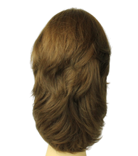 Load image into Gallery viewer, Shlomit Medium Brown With Highlights MULTI-DIRECTIONAL Skin Top Size L PRE-CUT