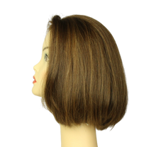 Load image into Gallery viewer, CARRE LIGHT BROWN WITH ASH BLONDE HIGHLIGHTS MONO-DIRECTIONAL TOP SIZE M