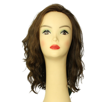 Load image into Gallery viewer, Avalon fall wavy DARK BROWN WITH LIGHT BROWN HIGHLIGHTS MONO-DIRECTIONAL TOP SIZE S
