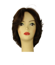 Load image into Gallery viewer, Linda DARK BROWN WITH REDDISH HIGHLIGHTS MULTI-DIRECTIONAL Skin Top Size L PRE-CUT