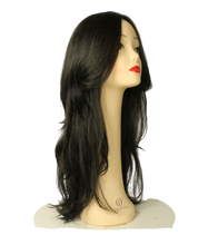 Load image into Gallery viewer, Rina EXTRA LONG DARK Black MULTI-DIRECTIONAL Skin Top Size M PRE-CUT