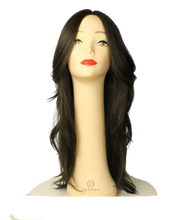 Load image into Gallery viewer, Rina EXTRA LONG DARK Black MULTI-DIRECTIONAL Skin Top Size M PRE-CUT
