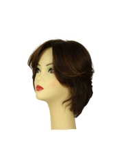 Load image into Gallery viewer, Linda warm Brown with reddish highlights MULTI-DIRECTIONAL Skin Top Size m PRE-CUT