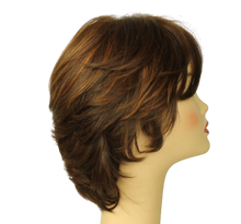 Load image into Gallery viewer, Linda warm Brown with reddish highlights MULTI-DIRECTIONAL Skin Top Size m PRE-CUT
