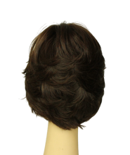 Load image into Gallery viewer, Linda  DARK BROWN WITH REDDISH HIGHLIGHTS MULTI-DIRECTIONAL Skin Top Size m PRE-CUT