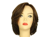 Load image into Gallery viewer, Dorothy Medium Brown With Dark Blonde Highlights Multi-Directional Skin Top Size M Pre-Cut