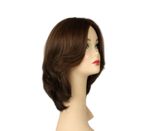 Load image into Gallery viewer, Shlomit Medium Brown With Blonde Highlights Skin Top Size S