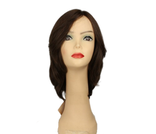 Load image into Gallery viewer, Shlomit Dark Brown With Warm Highlights Skin Top Size S