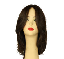 Load image into Gallery viewer, Riva PRE-CUT DARK BROWN WITH BROWN HIGHLIGHTS Skin Top Size S