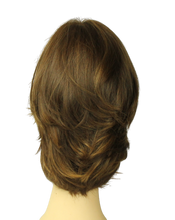 Load image into Gallery viewer, Shlomit Medium Brown With Blonde Highlights MULTI-DIRECTIONAL Skin Top Size L PRE-CUT
