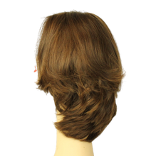 Load image into Gallery viewer, Shlomit Medium Brown With Blonde Highlights MULTI-DIRECTIONAL Skin Top Size L PRE-CUT