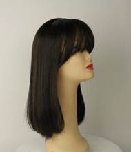 Load image into Gallery viewer, Avalon Fall With Bangs Dark Brown Size S