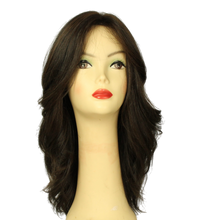 Load image into Gallery viewer, Katrina EXTRA LONG Deep Dark Brown With Red Highlights MULTI-DIRECTIONAL Size M
