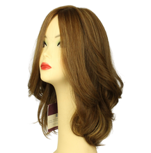 Load image into Gallery viewer, Riva PRE-CUT LIGHT BROWN WITH ASH BLONDE HIGHLIGHTS  Skin Top Size M

