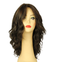 Load image into Gallery viewer, Katrina EXTRA Long Dark Brown With Light Brown Highlights Multi-Directional Skin Top Size M
