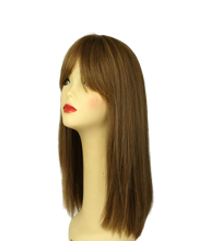 Load image into Gallery viewer, Pre-cut Rina Light Brown With Warm Blonde Highlights Multi-Directional Skin Top Size L
