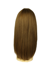 Load image into Gallery viewer, Pre-cut Rina Light Brown With Ash Blonde Highlights multi-directional Skin Top Size S
