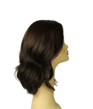 Load image into Gallery viewer, Shlomit Dark Brown With Reddish Highlights Skin Top Size S
