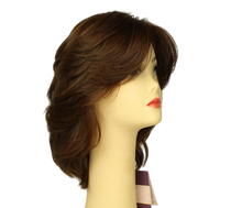 Load image into Gallery viewer, Shlomit Brown With Red Highlights MULTI-DIRECTIONAL Skin Top Size S PRE-CUT
