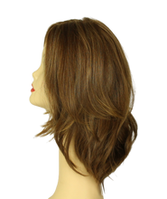 Load image into Gallery viewer, Riva PRE-CUT LIGHT BROWN WITH ASH BLONDE HIGHLIGHTS  Skin Top Size M
